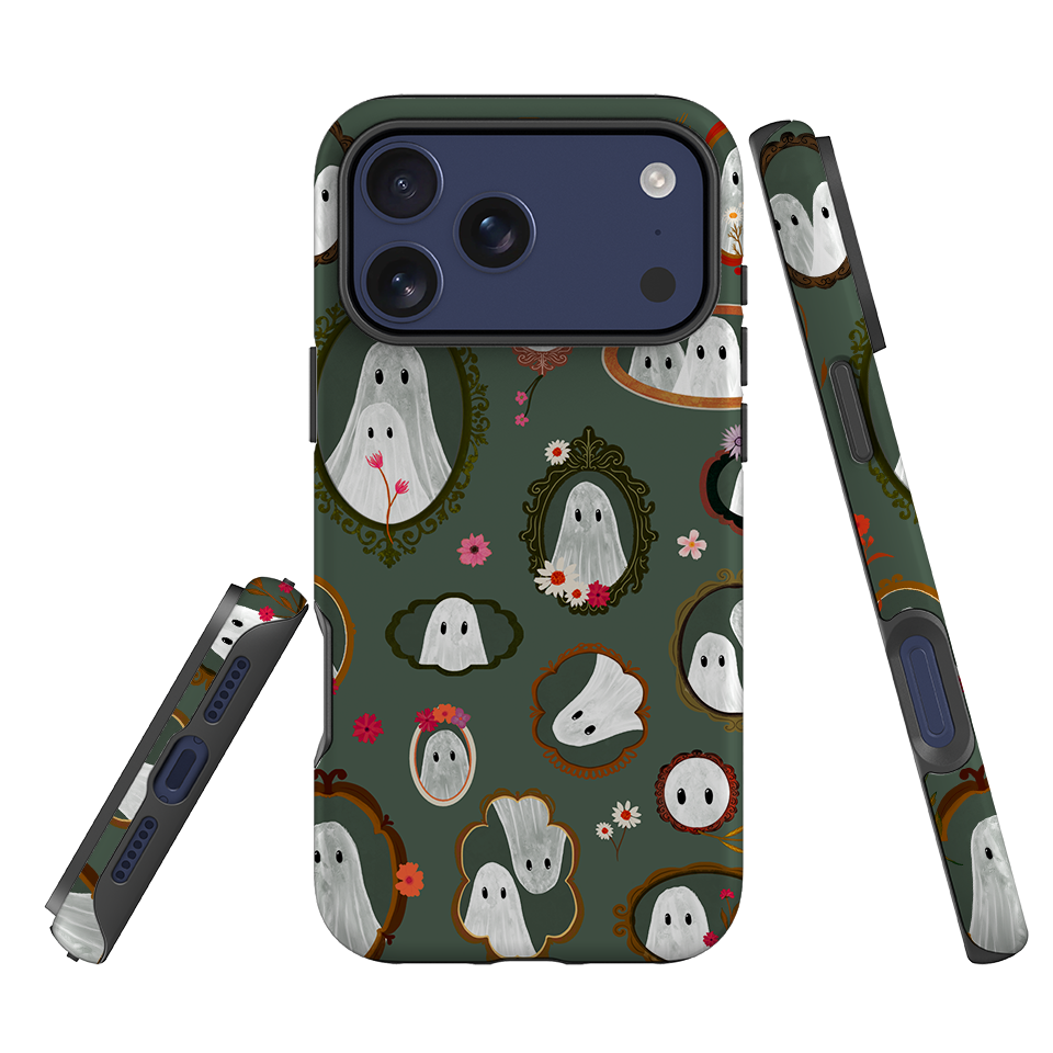iPhone Tough Case - Framed Ghosts - Pine By Katherine Quinn