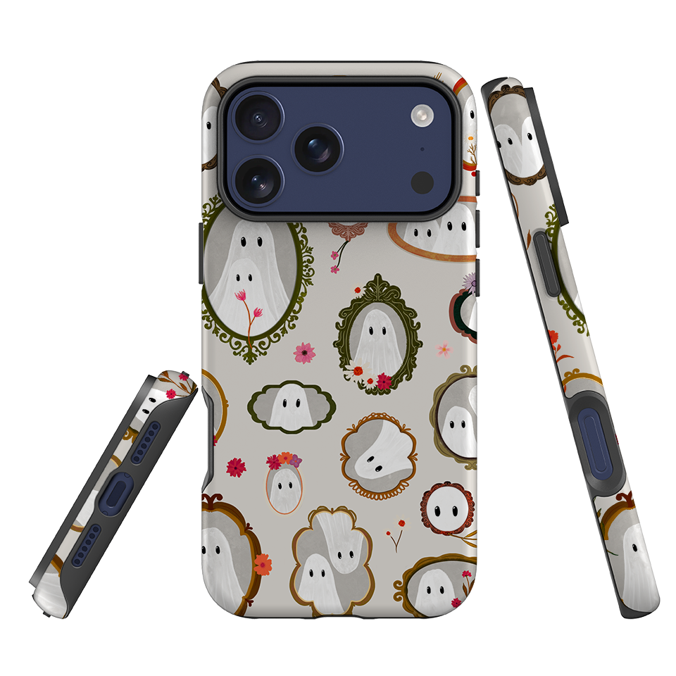 iPhone Tough Case - Framed Ghosts - Stone By Katherine Quinn