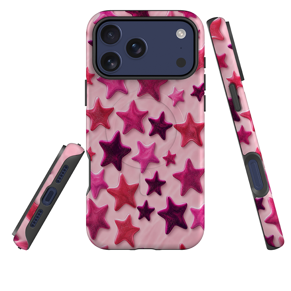 iPhone MagSafe Tough Case - Fuchsia Star
