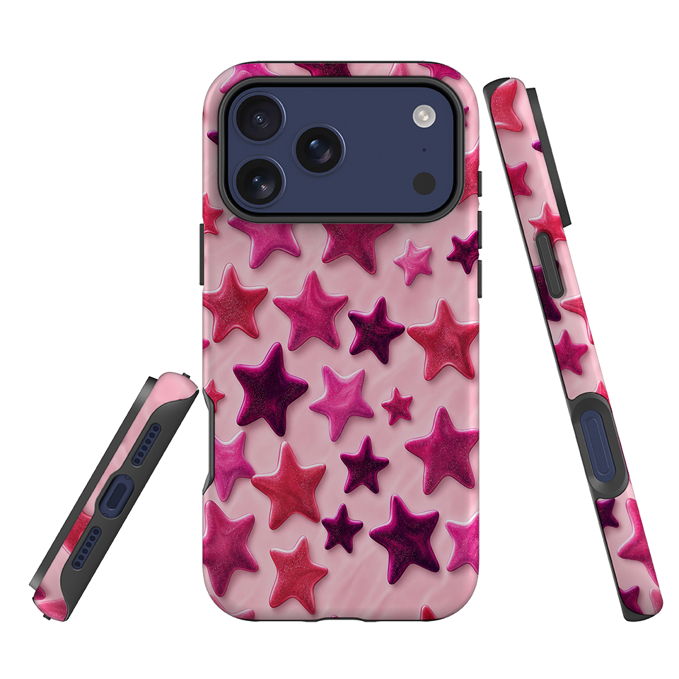 iPhone Tough Case - Fuchsia Star