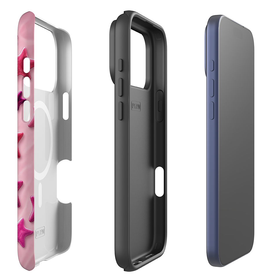 iPhone MagSafe Tough Case - Fuchsia Star