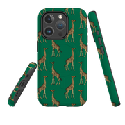 iPhone MagSafe Tough Case - Giraffe On Green
