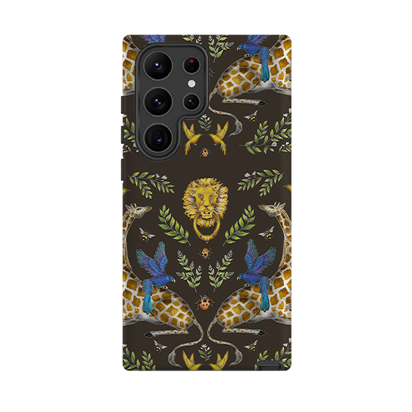 Samsung Tough Case - Giraffes Birds and Lion By Catherine Rowe