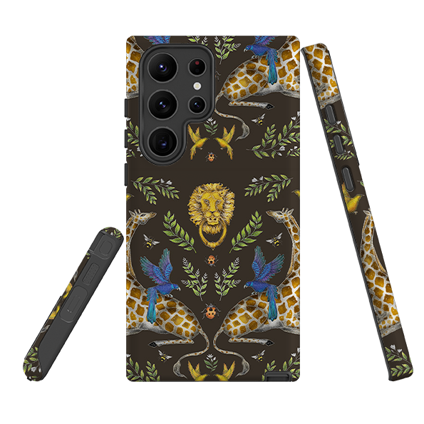 Samsung Tough Case - Giraffes Birds and Lion By Catherine Rowe