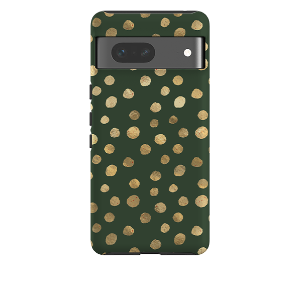 Google Tough Case - Green and Gold Dots