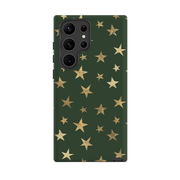 Samsung Tough Case - Green and Gold Stars