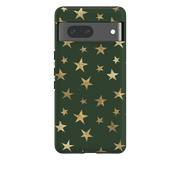 Google Tough Case - Green and Gold Stars