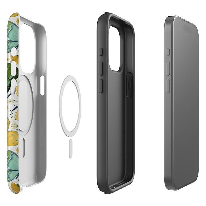 iPhone MagSafe Tough Case - Green Butterflies By Maja Lindberg