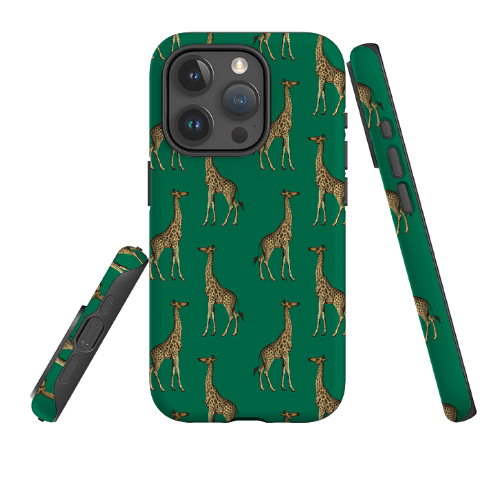 iPhone Tough Case - Green Giraffe
