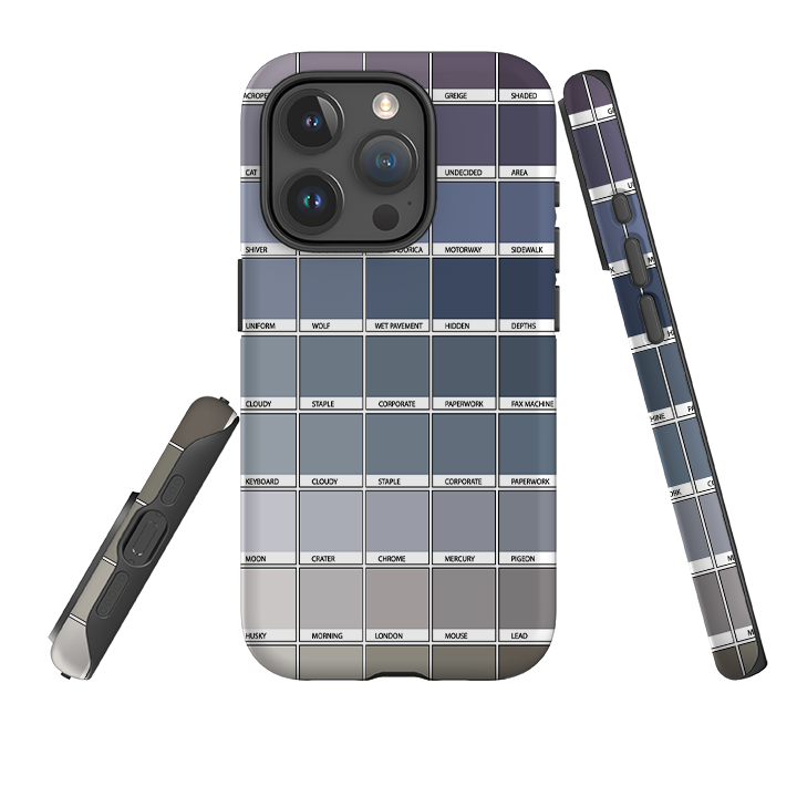 iPhone Tough Case - Grey Chromology By Kitty Joseph