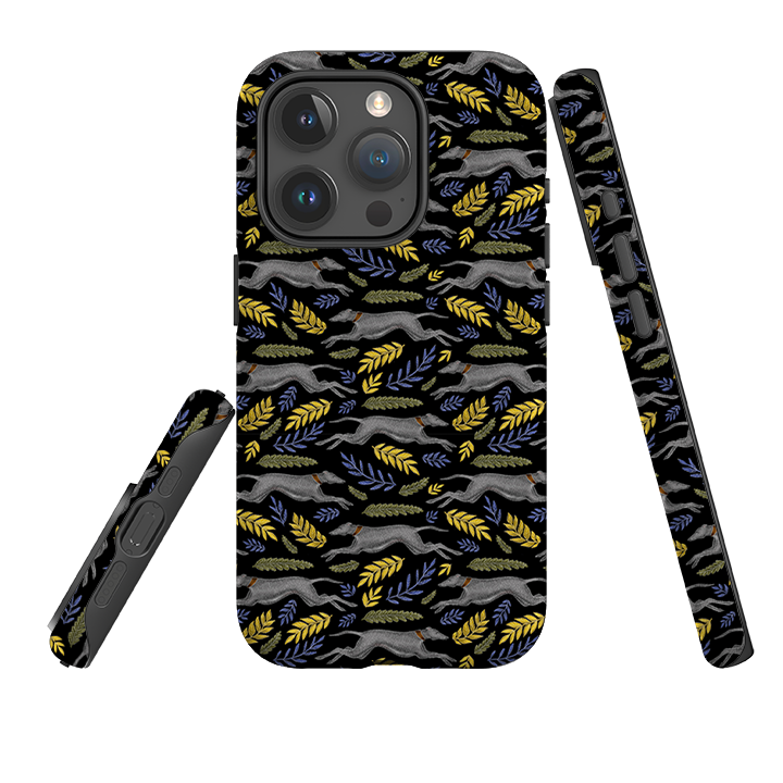 iPhone Tough Case - Greyhound Pattern By Catherine Rowe