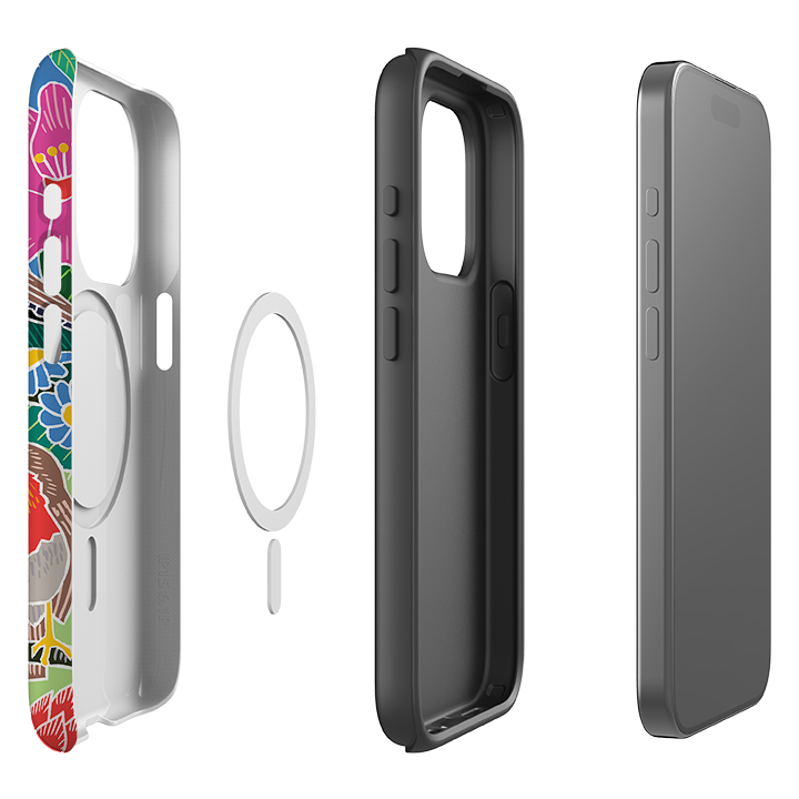 iPhone MagSafe Tough Case -  Garden Bird Jigsaw A By Kate Heiss