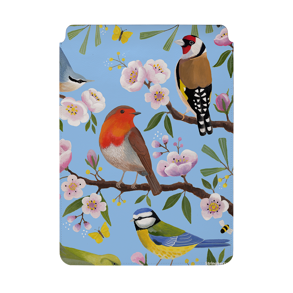 Garden Birds By Bex Parkin Laptop, Kindle & iPad Sleeve