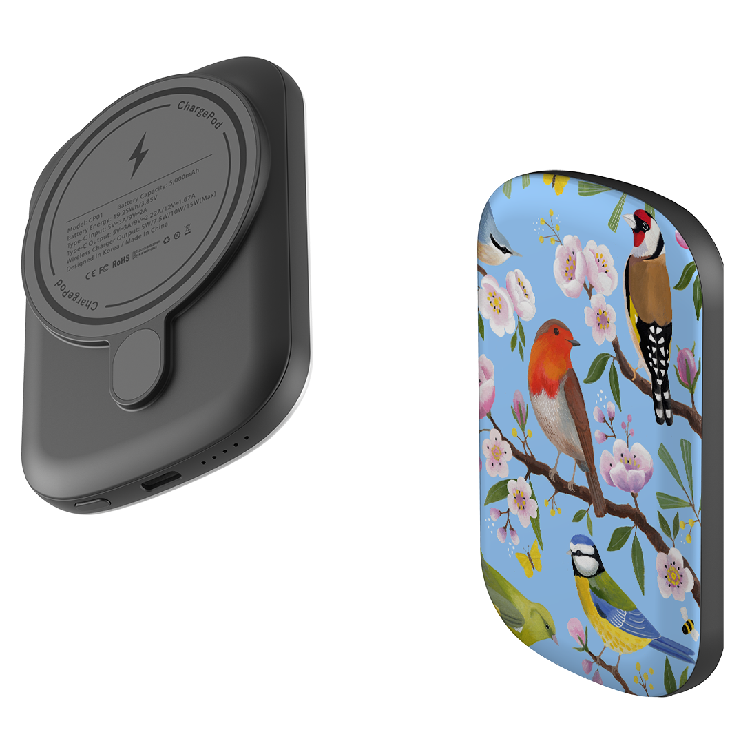 MagSafe Power Bank - Garden Birds By Bex Parkin