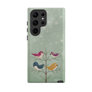 Samsung Tough Case - Garden Birds Aqua By Maja Lindberg
