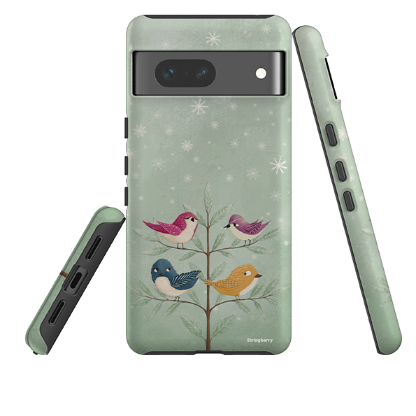 Google Tough Case -  Garden Birds Aqua By Maja Lindberg