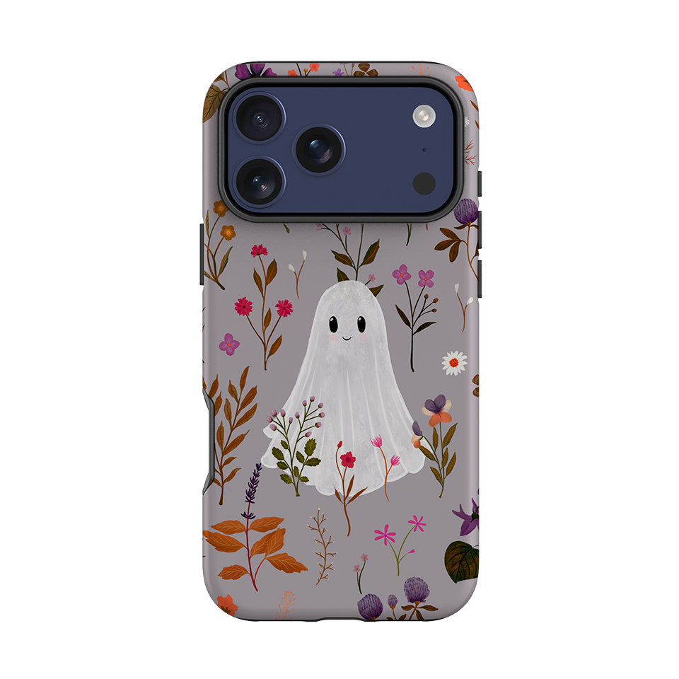 iPhone Tough Case - Ghost in the Garden - Mauve By Katherine Quinn