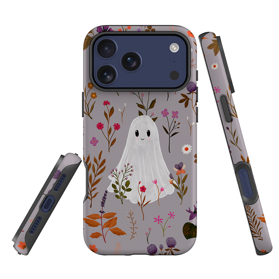 iPhone Tough Case - Ghost in the Garden - Mauve By Katherine Quinn