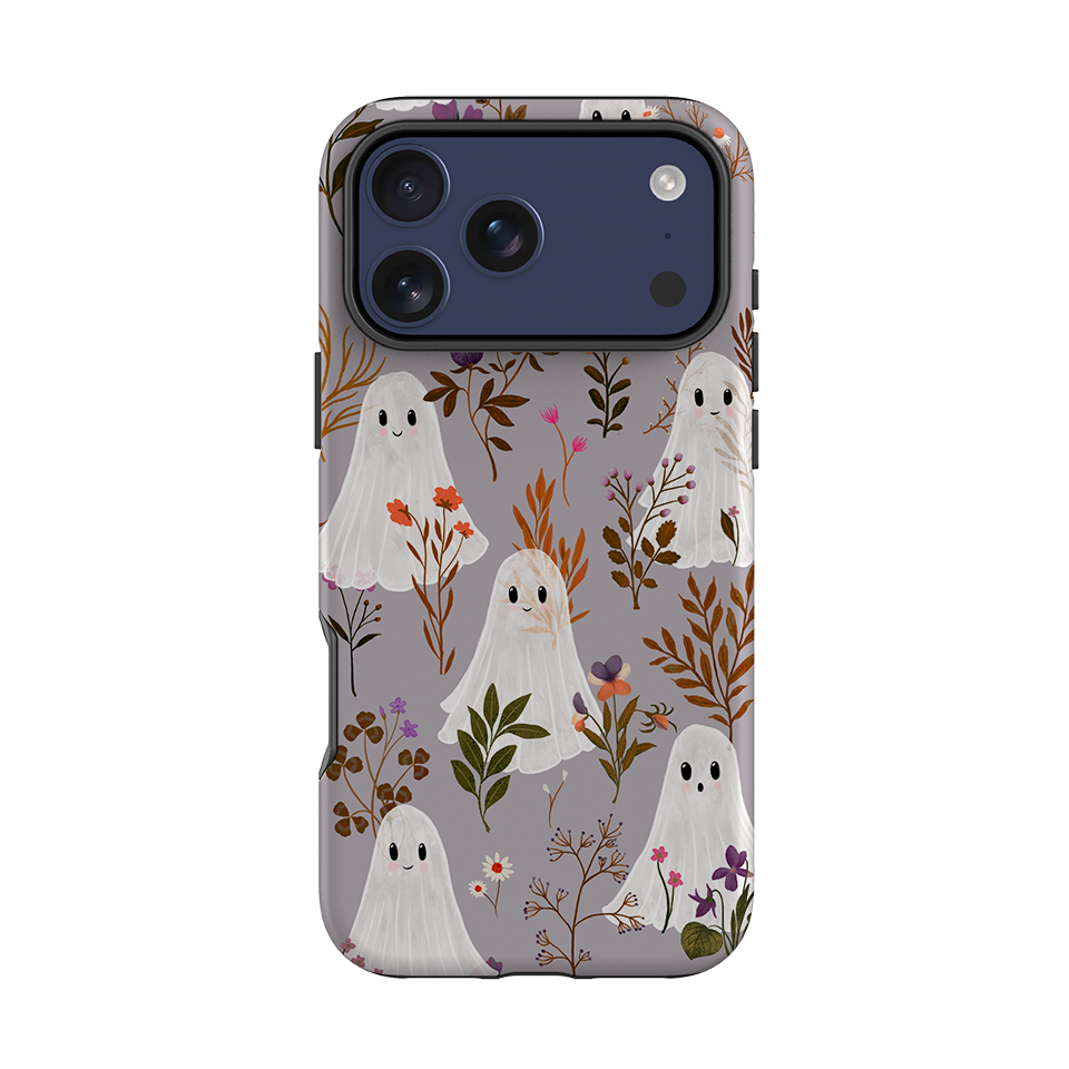 iPhone Tough Case - Ghost in the Garden - Mauve Multi By Katherine Quinn
