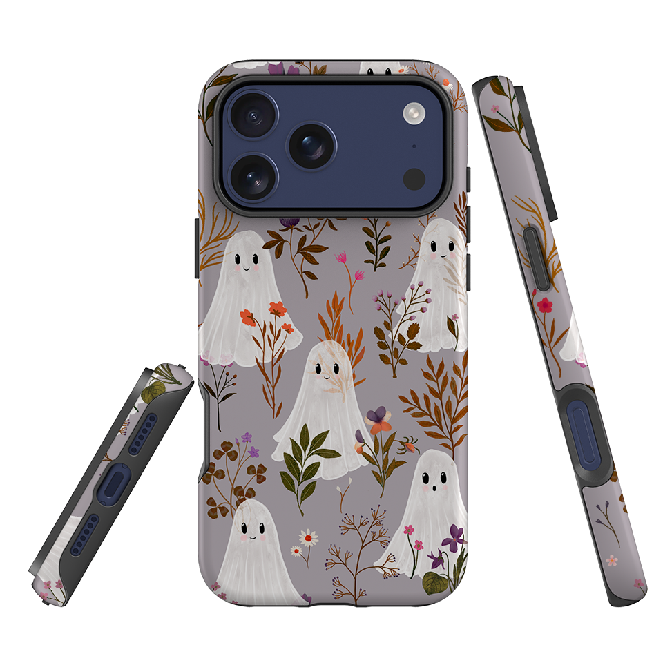 iPhone Tough Case - Ghost in the Garden - Mauve Multi By Katherine Quinn