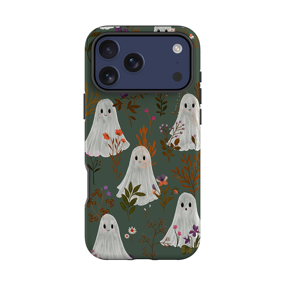 iPhone Tough Case - Ghost in the Garden - Pine Multi By Katherine Quinn