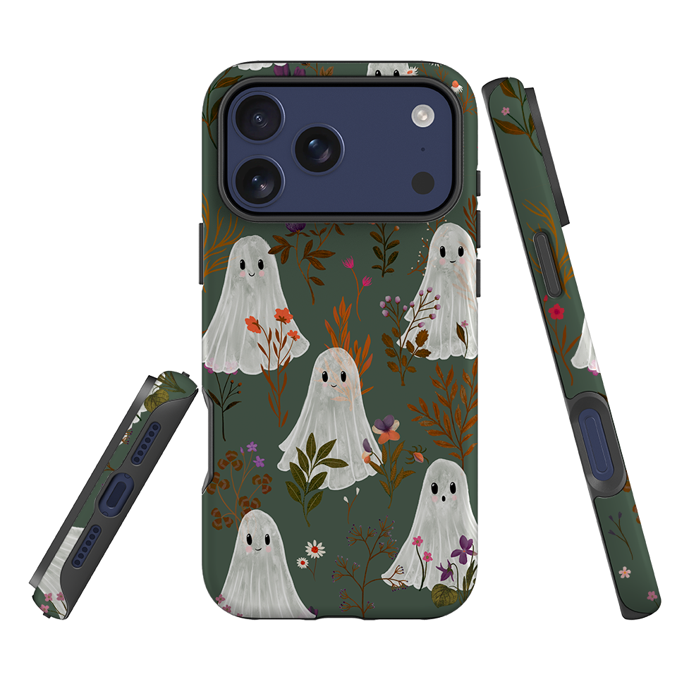 iPhone Tough Case - Ghost in the Garden - Pine Multi By Katherine Quinn