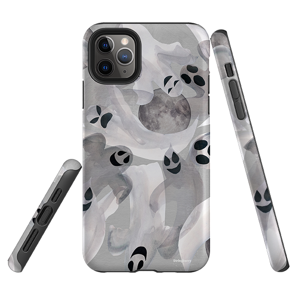 iPhone Tough Case - Ghosts and Moons By Tracey English