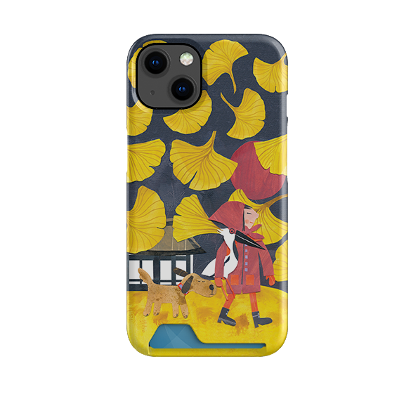 Ginko Leaves Case and Card Case By Tracey English