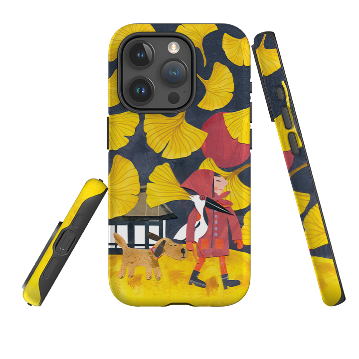 iPhone Tough Case - Ginko Leaves By Tracey English