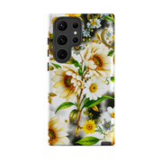 Samsung Tough  Case - Gold Flowers
