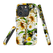 iPhone MagSafe Tough Case - Gold Flowers