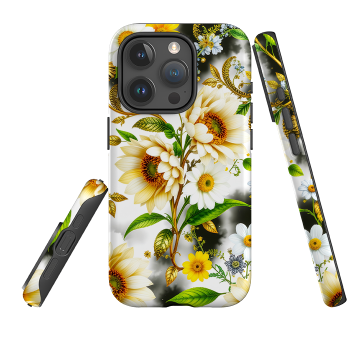 iPhone Case - Gold Flowers