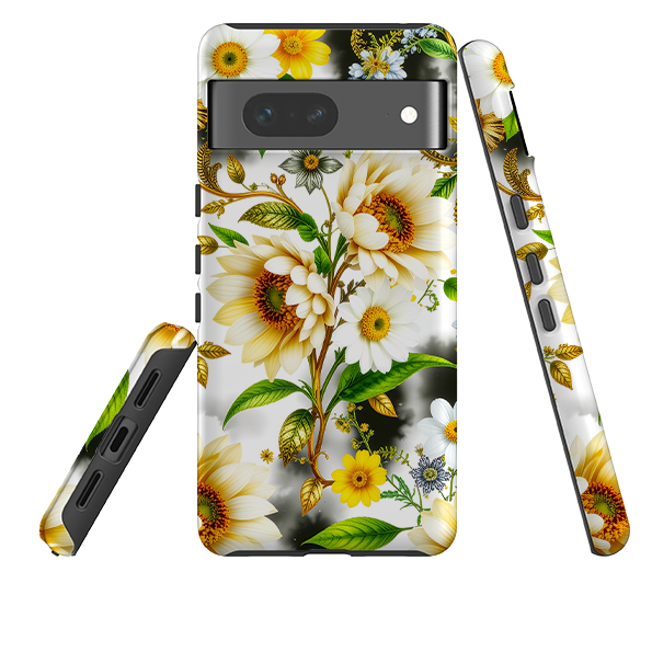 Google Tough Case - Gold Flowers