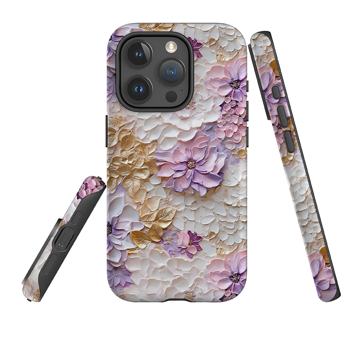 iPhone Tough Case -Gold & Mauve
