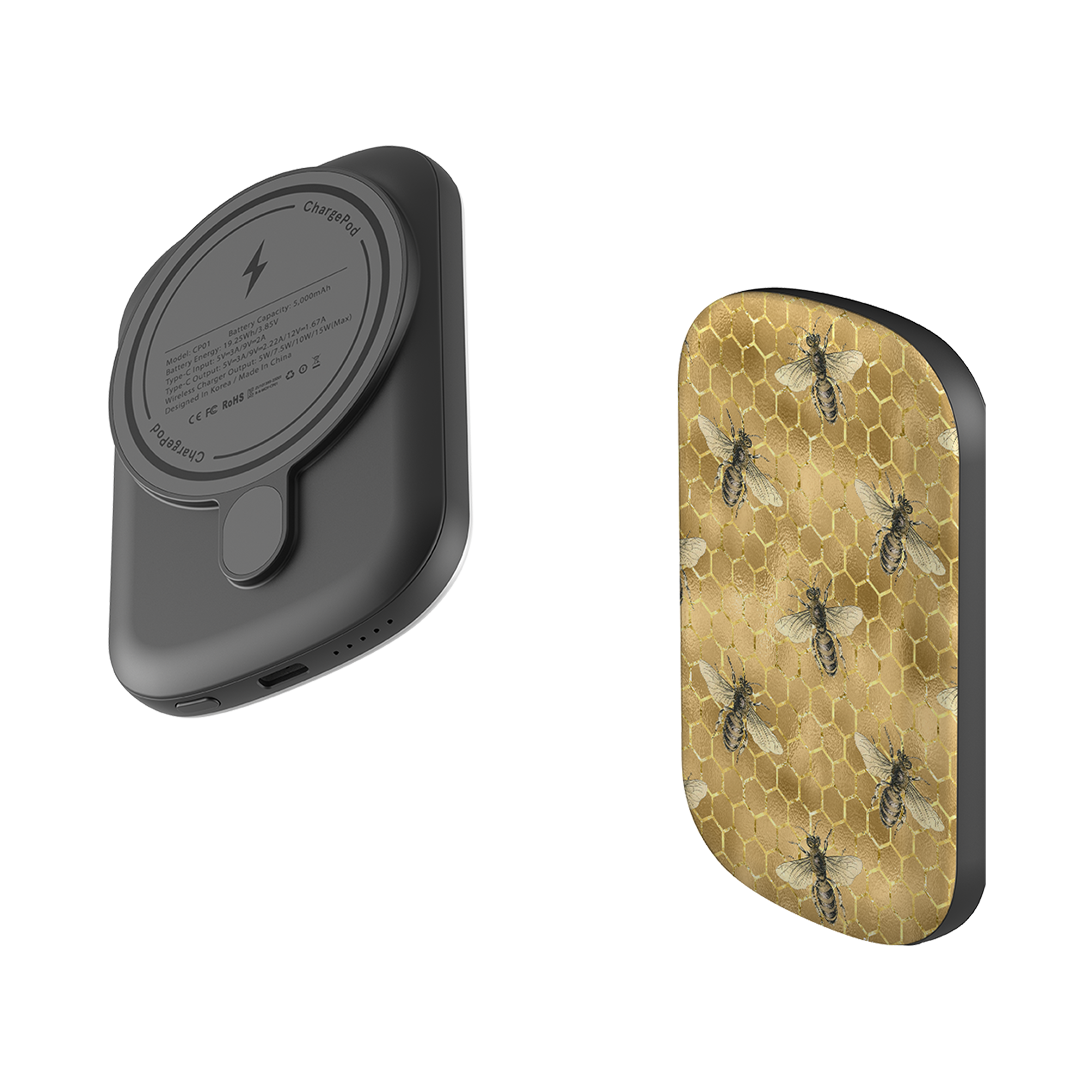 MagSafe Power Bank - Golden Bees