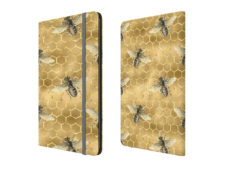 Golden Bees Folio Notebook