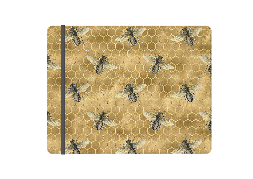 Golden Bees Folio Notebook