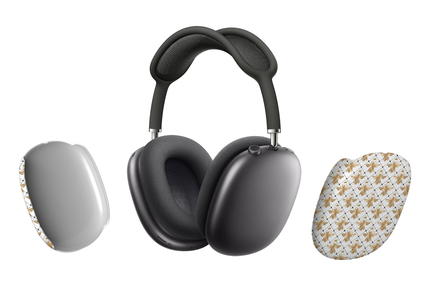 Golden White Bees Airpod Max Case