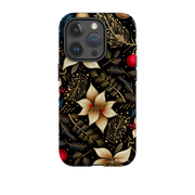iPhone Tough Case - Golden Winter Floral