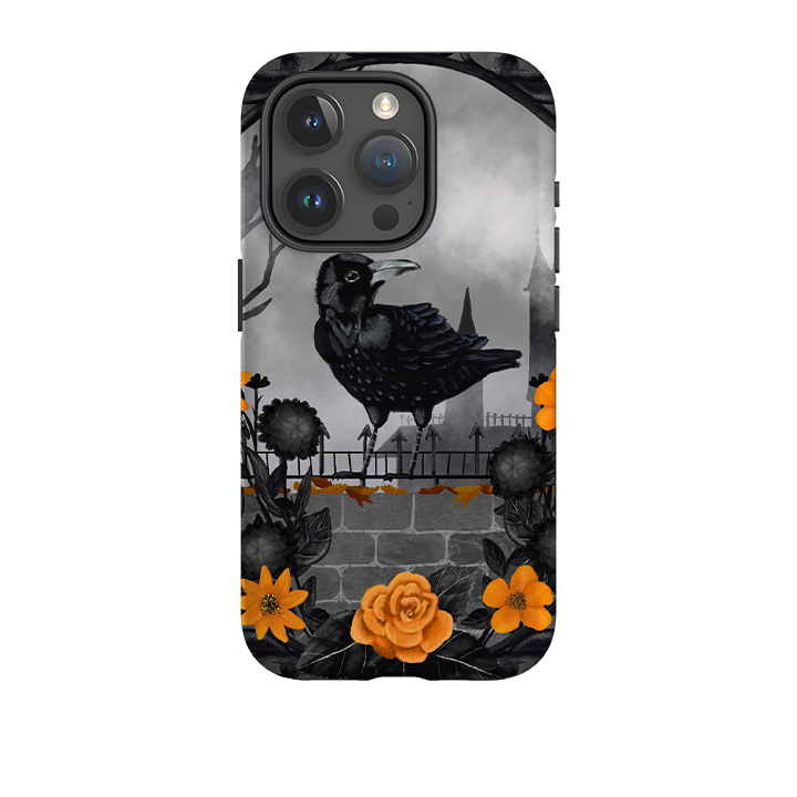 iPhone Tough Case - Gothic Crow By Abby Jacobs