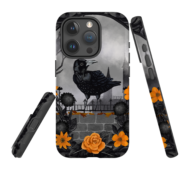 iPhone Tough Case - Gothic Crow By Abby Jacobs
