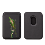 Green Bird MagSafe Wallet- Black