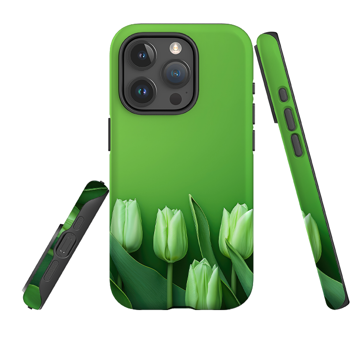 iPhone Tough Case -Green Floral