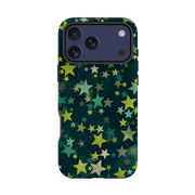 iPhone Tough Case - Green Galaxy Star