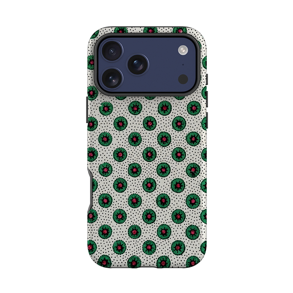 iPhone Tough Case - Green Medallion