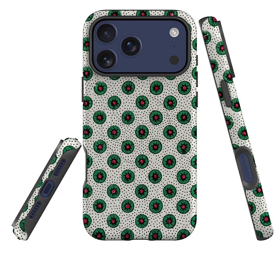 iPhone MagSafe Tough Case - Green Medallion