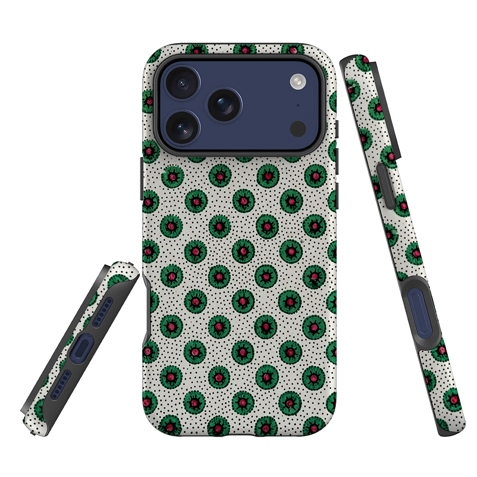 iPhone Tough Case - Green Medallion