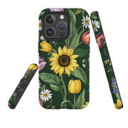 iPhone MagSafe Tough Case - Green Sunflowers