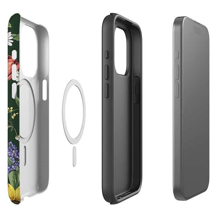 iPhone MagSafe Tough Case - Green Sunflowers