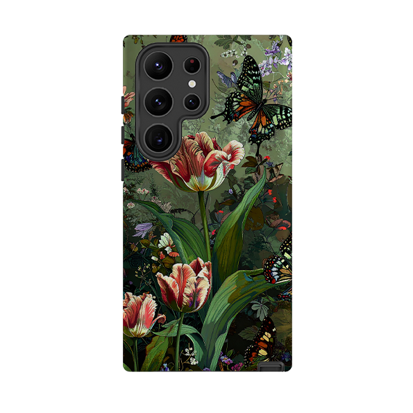 Samsung Tough Case - Green Vyne Butterflies